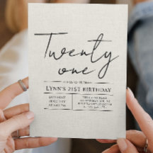 Festa simples e elegante de aniversário de 21 anos