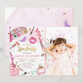 Convite Festa Spa Glitz Glam Glamor Girl Makeday