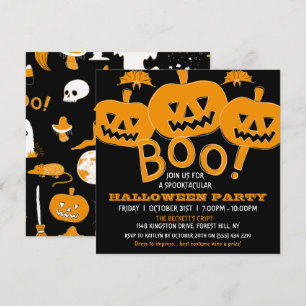Convite Festa Spooktacular de Halloween