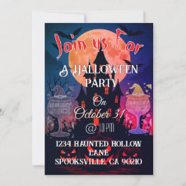 Convite Festa Spooky Halloween