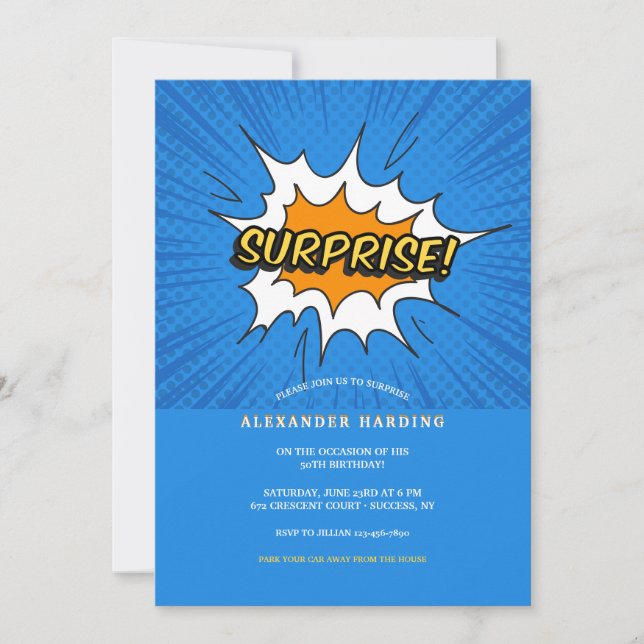 Convite Festa Surpresa (Frente)