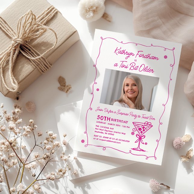 Convite FESTA SURPRESA 50º Aniversário Foto Martini (Criador carregado)