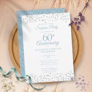 Convite Festa Surpresa 60º Aniversário Corações de Amor