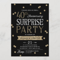 Festa Surpresa de 40º Aniversário com Confetes Bri