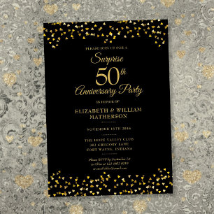 Convite Festa Surpresa de 50 Anos de Casamento