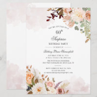 Festa Surpresa de 60º Aniversário com Flores Paste
