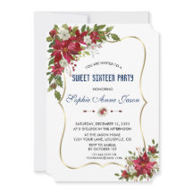 Festa Sweet Sixteen Vermelha de Natal Poinsettia D