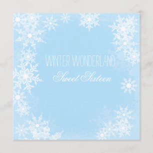 Convite Festa Sweet Sixteen Winter Wonderland