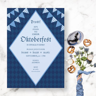 Convite Festa Tradicional de Cerveja Azul Bávara do Oktobe