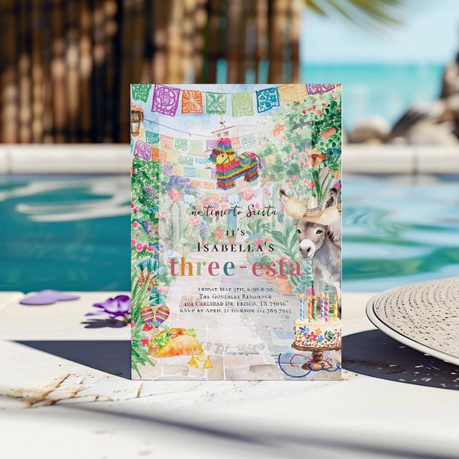 Convite Festa Três-esta aniversário de 3 anos (Criador carregado)