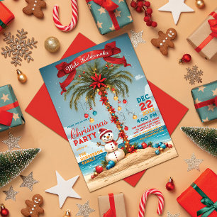 Convite Festa Tropical de Natal Mele Kalikimaka