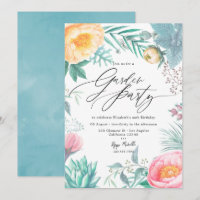 Festa Tropical Floral de Jardim de Verão em Passad