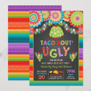 Convite Festa Ugly Sweater Convide Fiesta Taco Bout Ugly