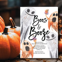 Festa Única de Fantasmas Boos e Booze Halloween