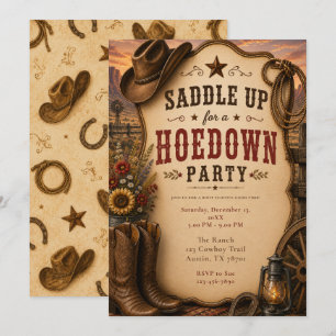 Convite Festa Western Hoedown