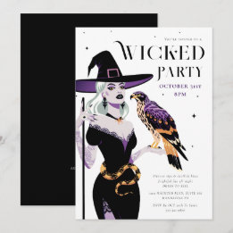 Convite Festa Wicked Witch Halloween