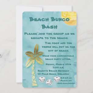 Convite Festança de Bunco da praia