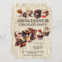 Festas de bolo de chocolate crianças no verão sobr