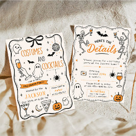 Convite Festas de Halloween de Fantasias e Coquetéis