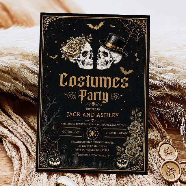 Convite Festas de Halloween para Adultos (Criador carregado)