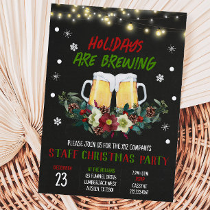 Convite Festas de Natal Cerveja Estão Sendo Preparada