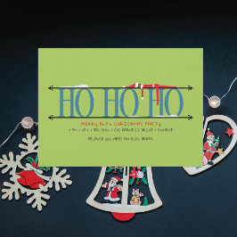 Convite Festas de Natal Ho Ho Ho do Elfo Travesso