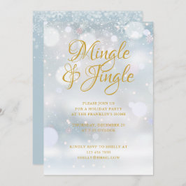 Convite Festas de neve Festa de Natal de inverno