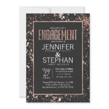 Festas de noivado de Separadores de Tinta Dourados