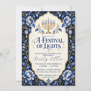Convite Festival das Luzes Hanukkah