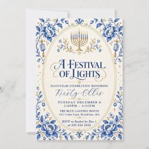 Convite Festival das Luzes Hanukkah