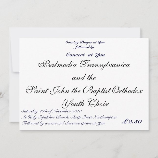 Convite Festival de Santo Anne convida 2010 (Frente)