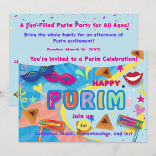 Convite Festival Feliz Purim 2026