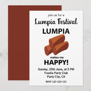 Convite Festival Lumpia Me Faz Feliz