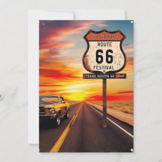 Convite Festival Texas Route 66