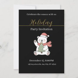 Convite Festive Christmas Party Invitation