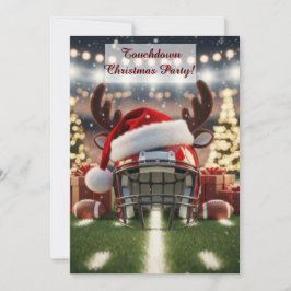Convite Festive Football Cheer – Holiday Game Invitation