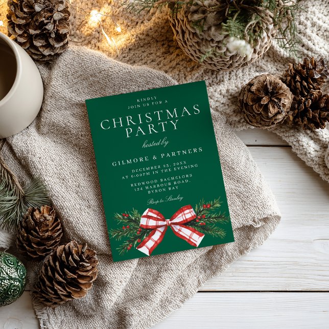 Convite Festivo Arco Verde Festa de Natal Corporativo (Criador carregado)