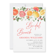 Festivo Bright Floral Citrus Slice Bridal Brunt