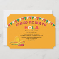 Convite Festivo Cinco de Mayo