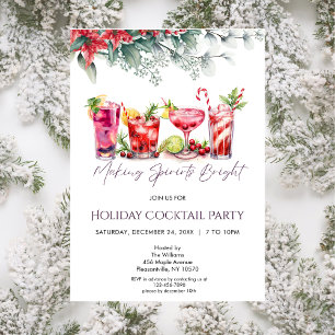 Convite Festivo Cocktail Party Fazer Espirita Brilhante
