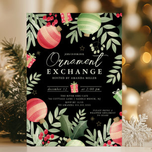Convite Festivo Trocas de Ornamento Natal