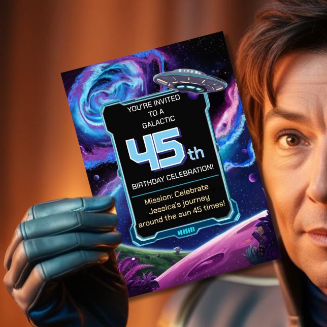 Convite Ficção científica Sci Fi Galactic 45º (Criador carregado)