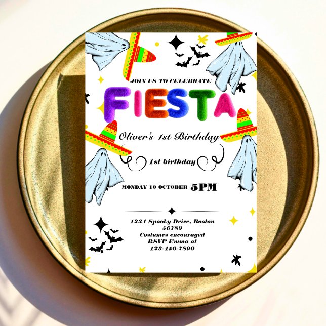 Convite Fiesta Birthday - Concurso Chalkboard mexicano (Criador carregado)