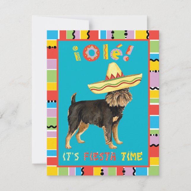 Convite Fiesta Bruxelles Griffon (Frente)