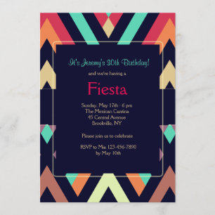 Convite Fiesta Chevron