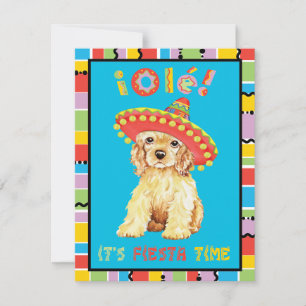 Convite Fiesta Cocker Spaniel