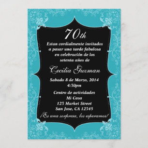 Convite Fiesta de cumpleaños invitación/Festa de anivers