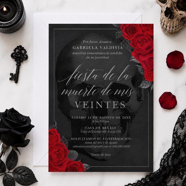 Convite Fiesta de la Muerte de mis Veintes (Criador carregado)