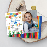 Fiesta First Birthday Invation Boy