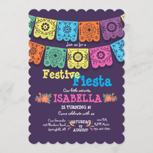 Convite Fiesta Flags